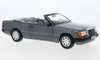 Mercedes 300 CE-24 Cabriolet, metallic-grau, mit Verdeck, 1991